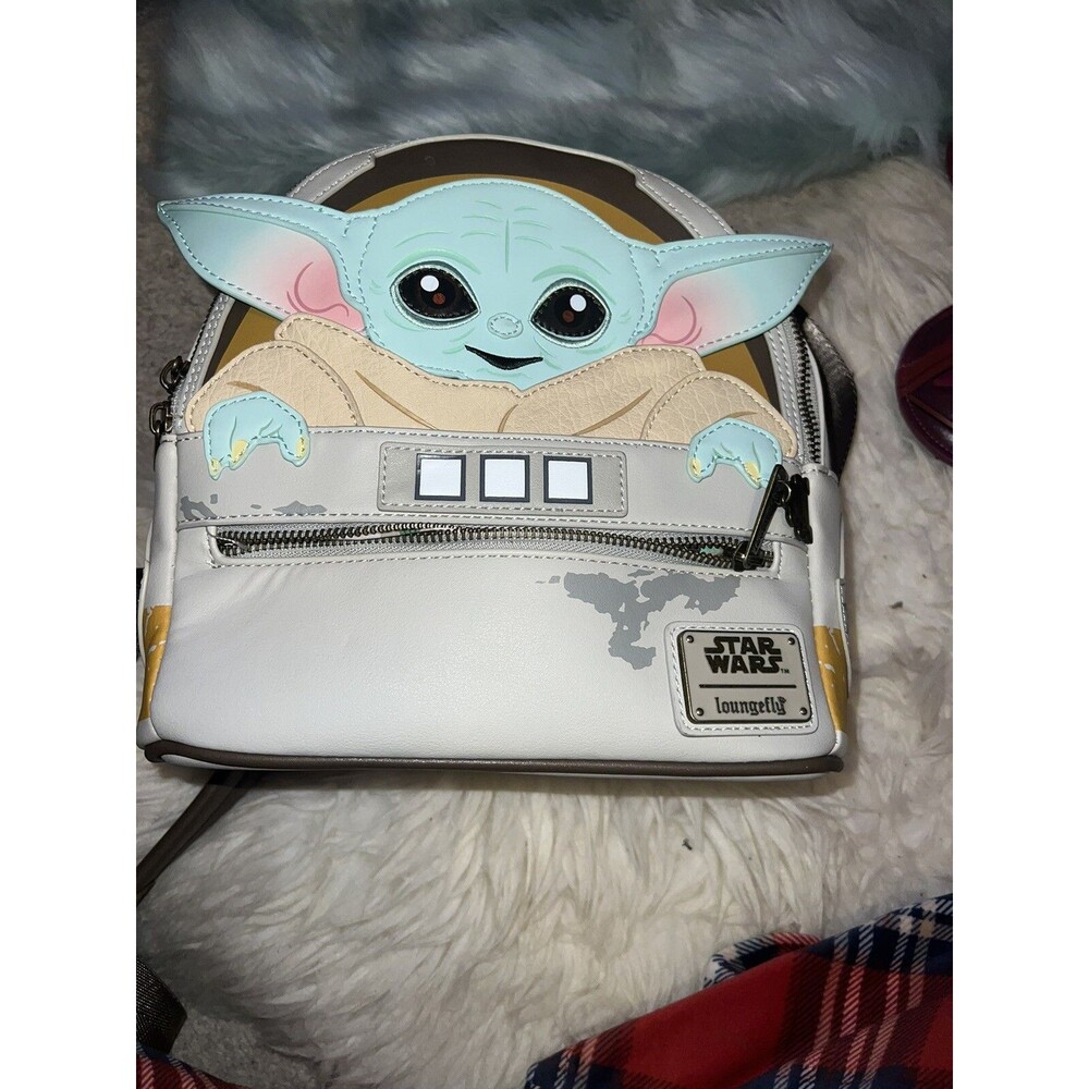 Gorgu Mandalorian Loungefly Disney Star Wars The Child Baby Yoda Mini Backpack!